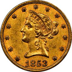 1853/2 Coins Liberty Head Gold Eagle Prices