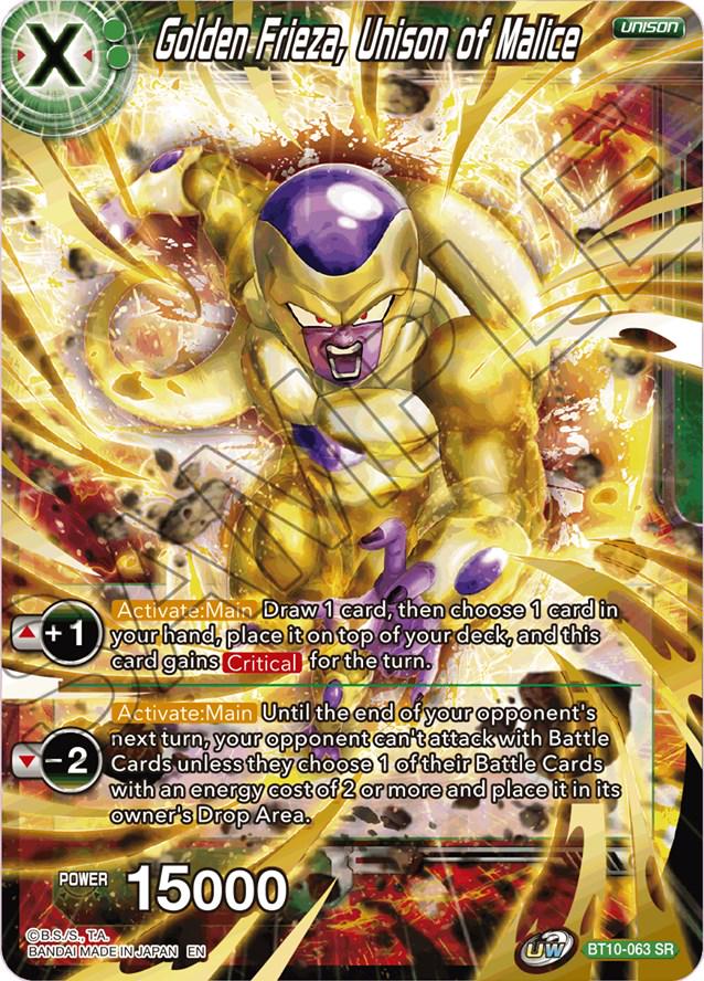 Golden Frieza, Unison of Malice BT10-063 Dragon Ball Super Rise of the Unison Warrior