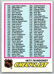 Checklist 133-264 Hockey Cards 1977 O-Pee-Chee Prices