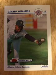 Gerald Williams #23 Baseball Cards 1991 Impel Line Drive Pre Rookie AA Prices
