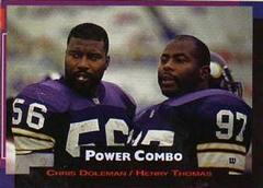 Chris Doleman/Henry Thomas #7 Football Cards 1993 Pro Set Power Combos Prices