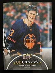 Jesse Puljujarvi [Black] #C153 Hockey Cards 2021 Upper Deck UD Canvas Prices