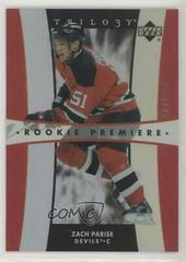 Zach Parise #198 Hockey Cards 2005 Upper Deck Trilogy Prices