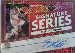 Sterling Brown Basketball Cards 2020 Panini Donruss Optic Signature Series Prices