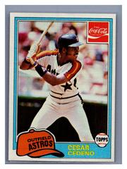 Cesar Cedeno #2 Baseball Cards 1981 Coca Cola Prices