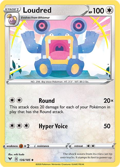 Loudred #136 Pokemon Vivid Voltage