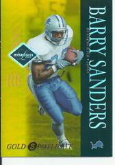 Barry Sanders [Gold Spotlight] #31 Football Cards 2003 Leaf Limited Prices