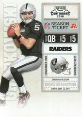 Bruce Gradkowski #69 Football Cards 2010 Playoff Contenders Prices