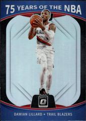 Damian Lillard #27 Basketball Cards 2021 Panini Prizm 75 Years of NBA Optic Prices