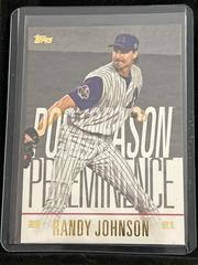 Randy Johnson Baseball Cards 2018 Topps Update Postseason Preeminence Prices
