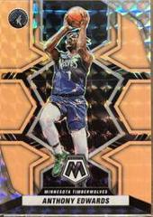 Anthony Edwards [Orange Fluorescent] #79 Basketball Cards 2021 Panini Mosaic Prices