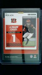 Back | Ja'Marr Chase Football Cards 2021 Panini Contenders Rookie of the Year