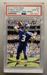Russell Wilson [Copper Rainbow] #78 Football Cards 2012 Topps Prime Prices