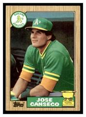 Jose Canseco Baseball Cards 1987 Topps Prices