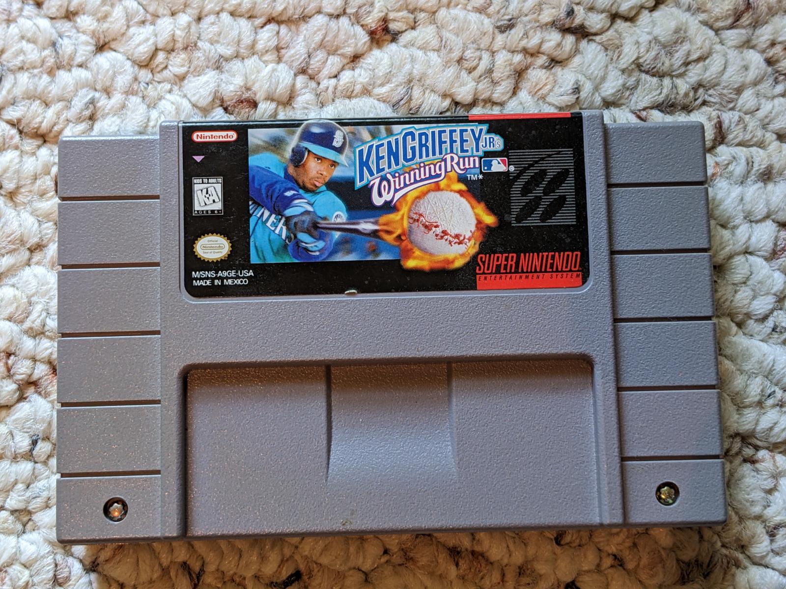 Ken Griffey Jr Major League Baseball Item only Super Nintendo