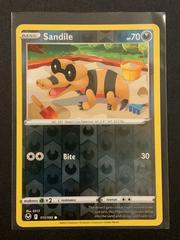 Sandile [Reverse Holo] #111 Pokemon Silver Tempest Prices