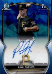 Paul Skenes #CDA-PS Baseball Cards 2023 Bowman Draft Chrome Sapphire Prospect Autograph Prices