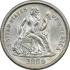 1869 S Coins Seated Liberty Dime Prices