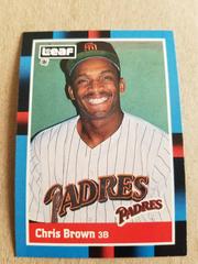 Chris Brown #221 Baseball Cards 1988 Leaf Prices