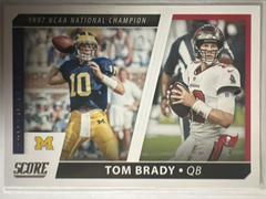 Tom Brady #CC9 Football Cards 2021 Panini Score Collegiate Champions Prices