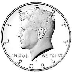 2024 S [SILVER PROOF] Coins Kennedy Half Dollar Prices