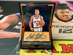 John Starks Basketball Cards 2018 Panini Obsidian Galaxy Autographs Prices