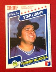 Fernando Valenzuela #19 Baseball Cards 1987 M & M's Prices