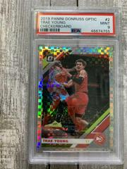 Trae Young [Checkerboard] Basketball Cards 2019 Panini Donruss Optic Prices