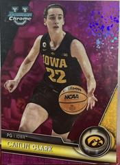 Caitlin Clark [Fuchsia Mini-Diamond] #34 Basketball Cards 2023 Bowman Chrome University Prices