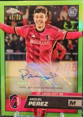 Miguel Perez [Autograph Neon Green] Soccer Cards 2023 Topps Chrome MLS Prices