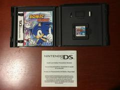 Inside Box With Instruction Manuals And Game | Sonic Rush Nintendo DS