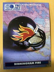 Birmingham Fire #2 Football Cards 1991 Pro Set Wlaf Helmets Prices