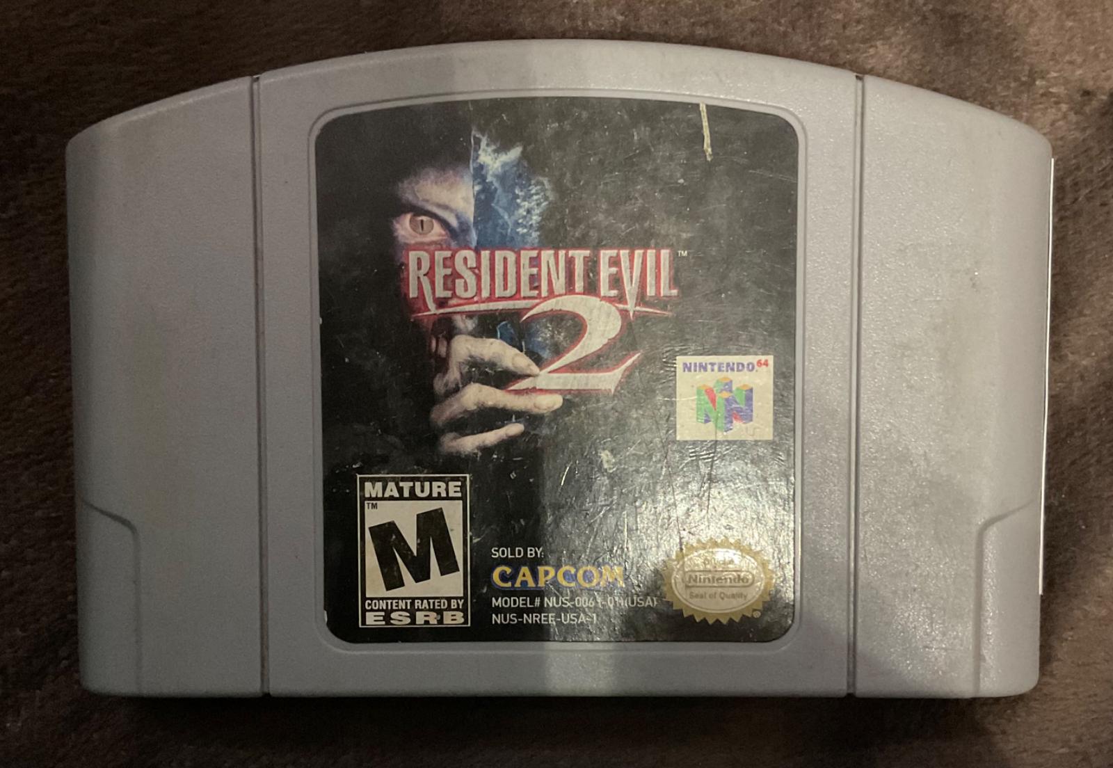 Resident Evil 2
  I got this for myself on my birtdhay fromthe local geek hobby store a family friend of ours runs. $40. Very happy with this! Now I just need to get used 2 the n64 controller so I can Actually play it.