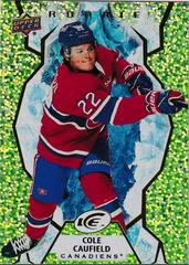 Cole Caufield [Green] #122 Hockey Cards 2021 Upper Deck Ice Prices