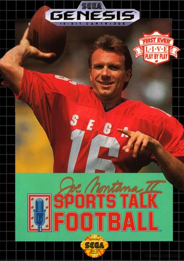 Joe Montana II Sports Talk Football Cover Art