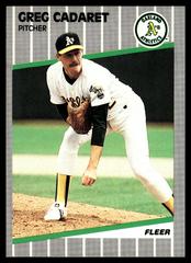 Greg Cadaret #4 Baseball Cards 1989 Fleer Prices