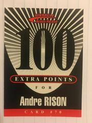 Andre Rison [100 Extra Points] #70 Football Cards 1997 Pinnacle Action Packed Prices