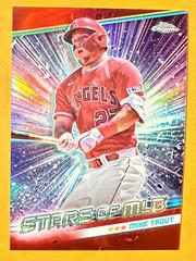 Mike Trout [Red Refractor] Baseball Cards 2024 Topps Stars of MLB Chrome Prices