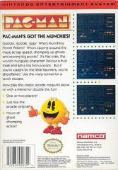 Pac-Man - Back | Pac-Man [Namco] NES
