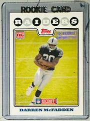 Darren McFadden [Silver Holofoil] Football Cards 2008 Topps Kickoff Prices