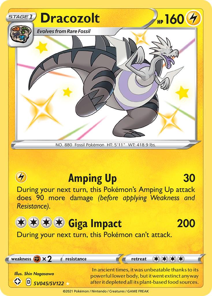 Dracozolt #SV045 Pokemon Shining Fates