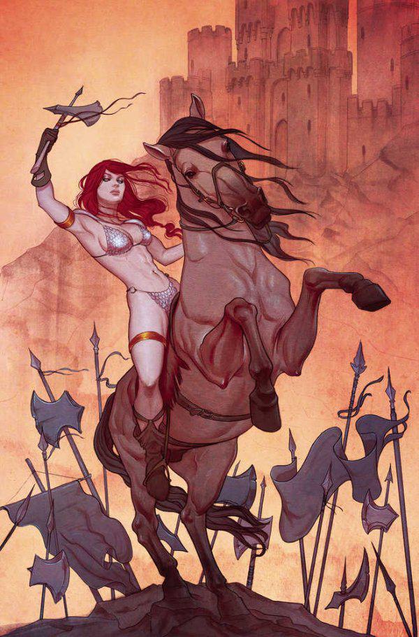 Red Sonja [Frison Virgin Foil] #2 (2023) Comic Books Red Sonja