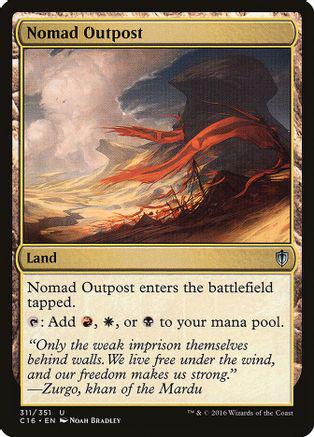 Nomad Outpost Magic Commander 2016