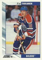 Esa Tikkanen Hockey Cards 1992 Score Prices