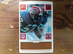 Lucius Sanford #57 Football Cards 1986 McDonald's Bills Prices