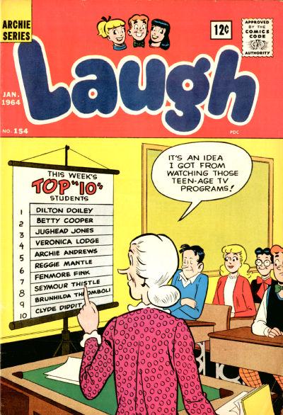 Laugh Comics #154 (1964) Comic Books Laugh Comics