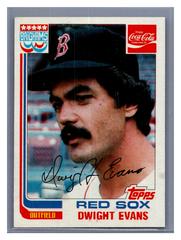 Dwight Evans Baseball Cards 1982 Coca Cola Prices