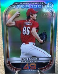 Nick Lodolo [Aqua Refractor] Baseball Cards 2021 Bowman Scout’s Top 100 Prices