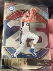 Ben Simmons #28 Basketball Cards 2021 Panini Select Numbers Prices