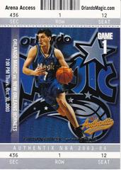 Gordan Giricek Basketball Cards 2003 Fleer Authentix Prices